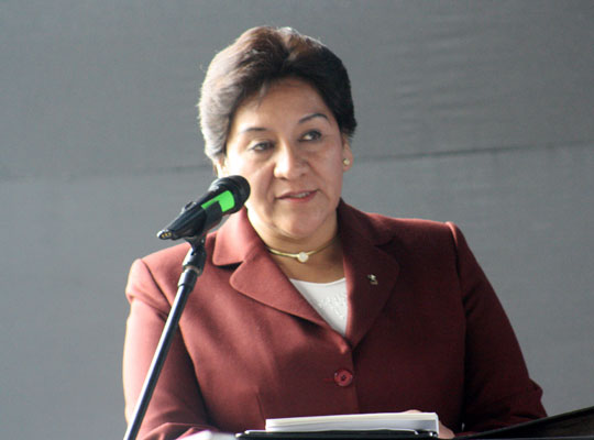 Susana Vilca, presidenta del Ingemmet.