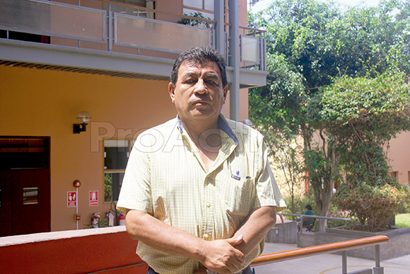 Pepe Julio Gutierrez, presidente del Frente Amplio de Defensa del Valle de Tambo.