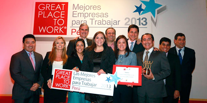 Telefónica es reconocida como una de las mejores empresas para trabajar en el Perú