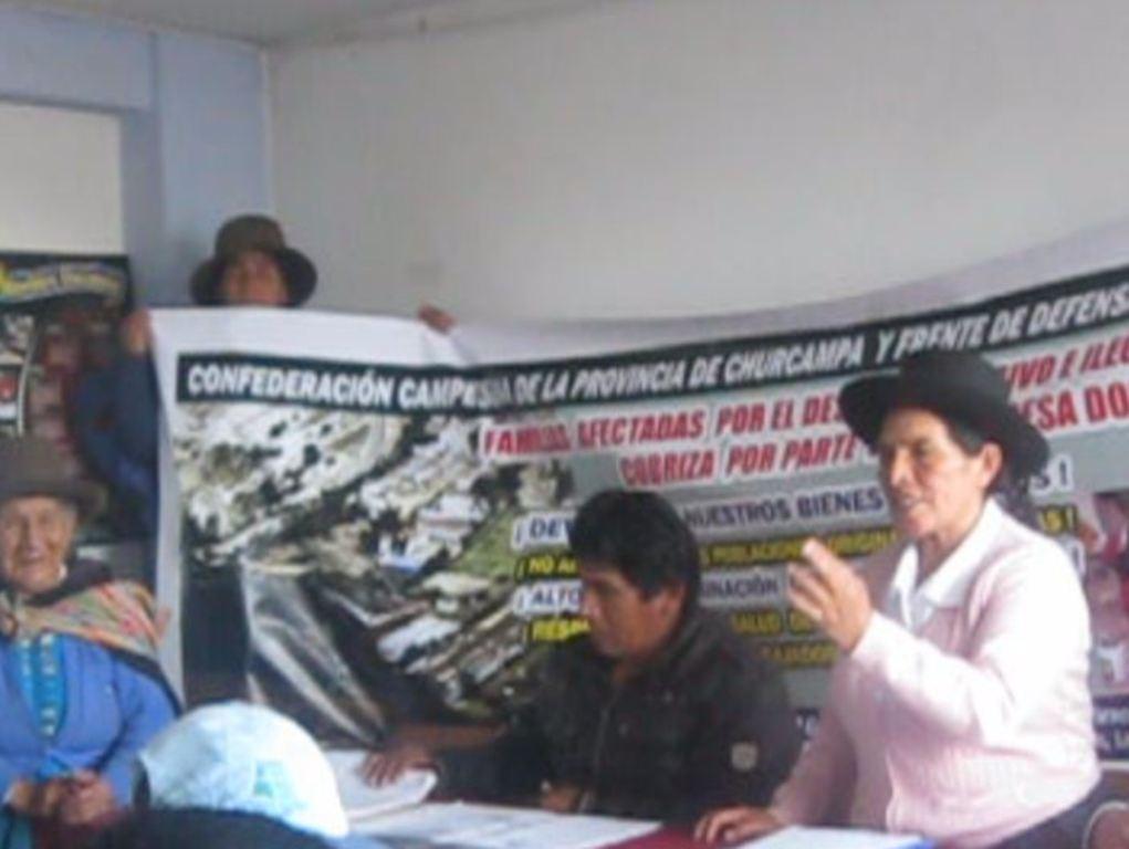 Huancayo pobladores desalojados piden reubicación a Doe Run