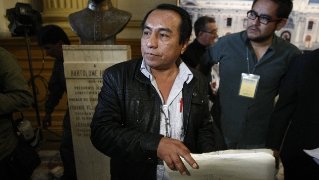 Dirigente Víctor Chanduví sostiene que primera dama pidió a este gremio su “apoyo incondicional” para Ollanta Humala.(Foto: Perú21)