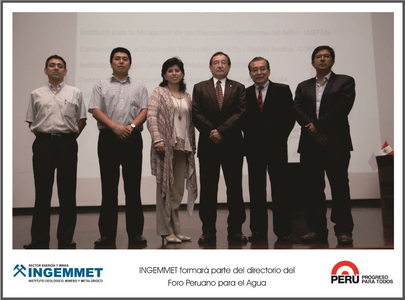 INGEMMET integra directorio del Foro Peruano para el Agua