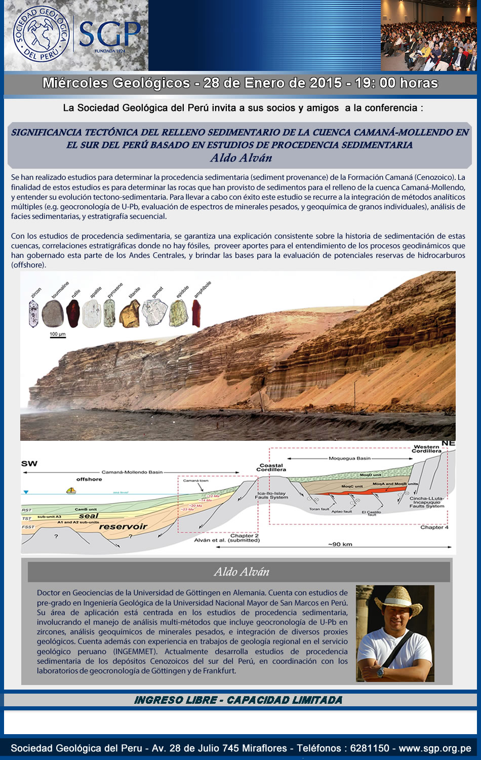 SGP Relleno sedimentario de la cuenca Camaná-Mollendo
