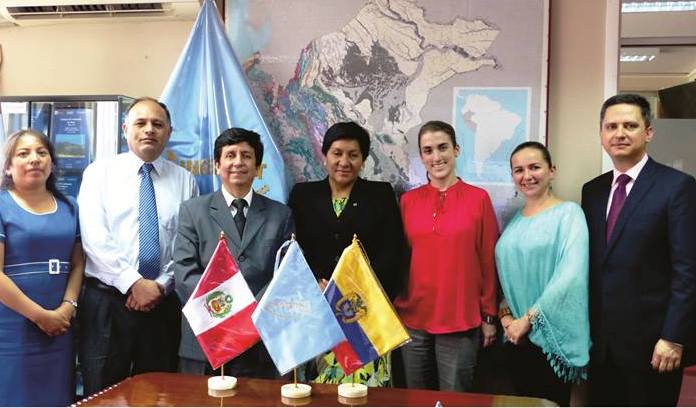 Viceministra de Colombia visita INGEMMET para conocer política minera del Perú