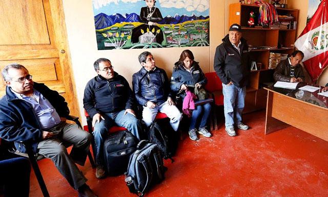 Integrantes del Gabinete Ministerial viajaron por segunda vez en menos de una semana a Challhuahuacho. Foto: difusión