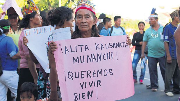Los indígenas de Loreto acusan a la empresa de contaminar su entorno. (Defensores de la Madre Tierra)
