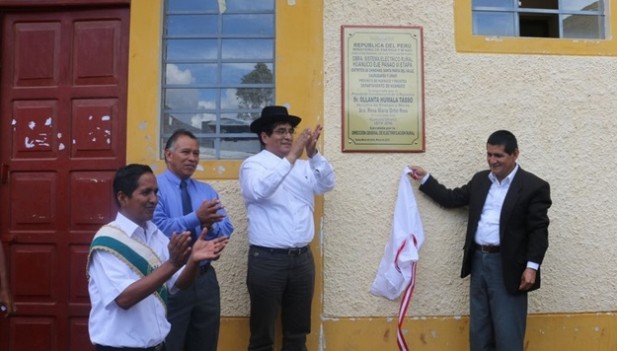 Quintanilla declaró en la inauguración del “Sistema Eléctrico Rural Huánuco Eje Panao III Etapa”, realizado en Huánuco.