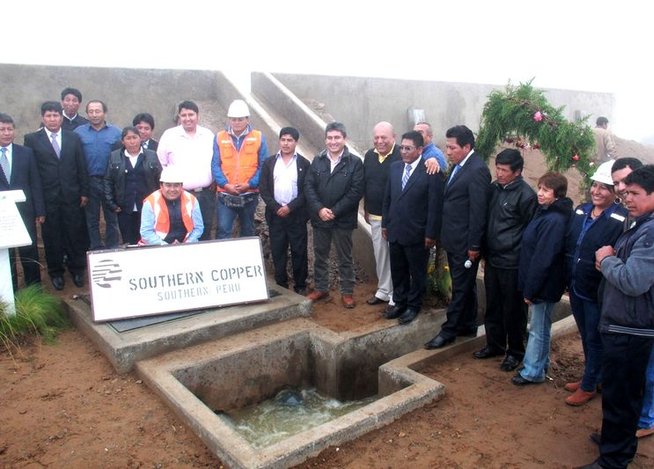 Southern Peru inaugura tres reservorios hídricos en Huanuara