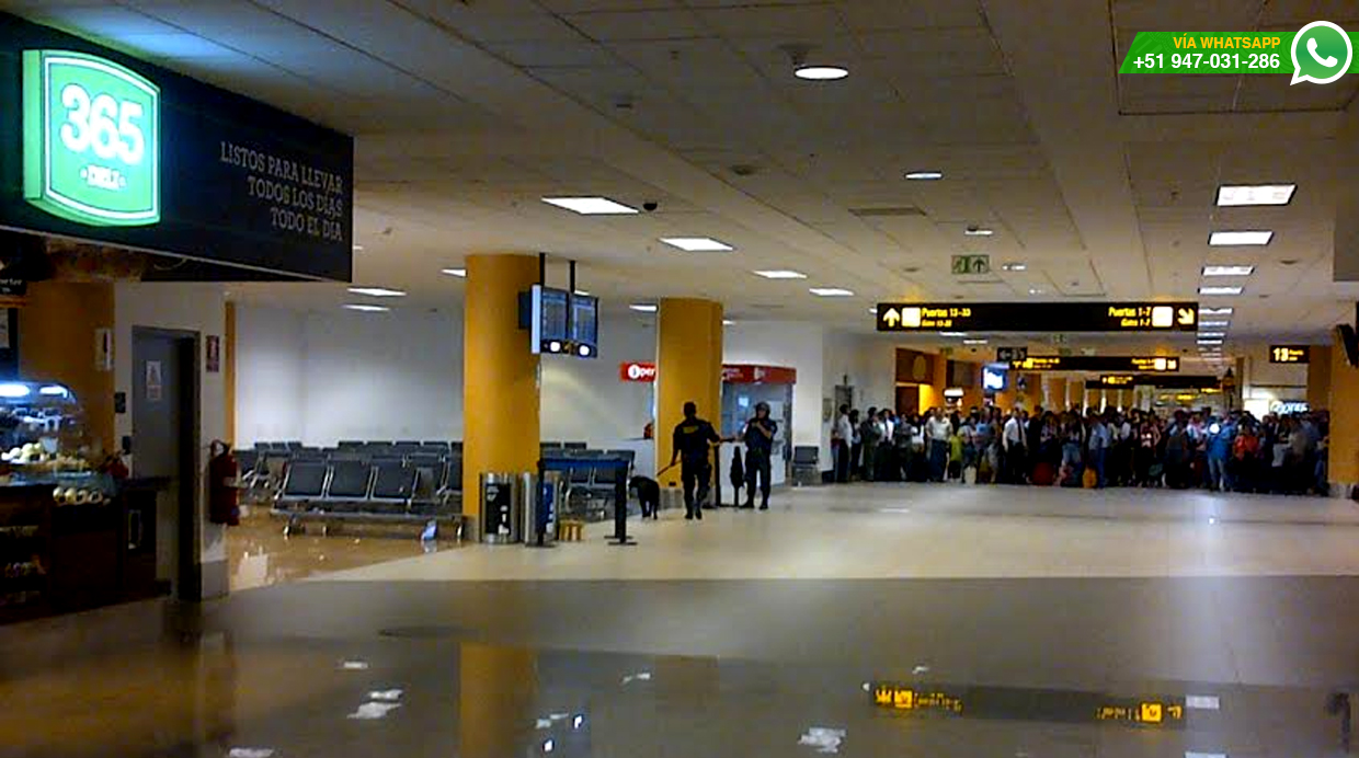 Amenaza de bomba causó alarma en aeropuerto de Lima