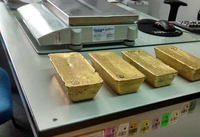 lingotes de oro-mineria ilegal