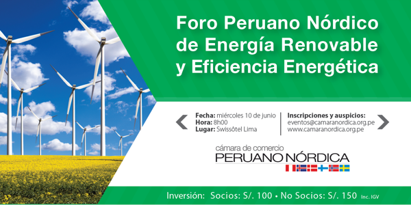 Foro Peruano Nórdico de Energía Renovable y Eficiencia Energética