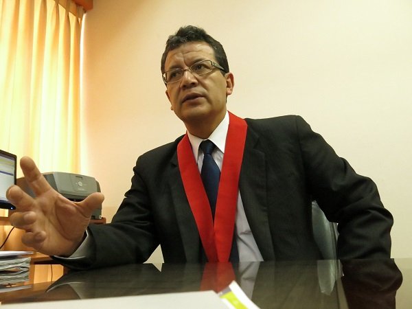 Jhony Cáceres Valencia, presidente de la Corte Superior de Justicia de Arequipa. (Foto: Correo)