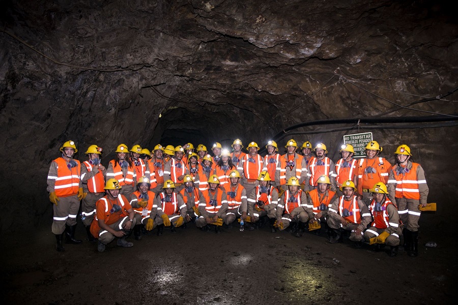 Visita a mina de líderes de comunidades en zonas de influencia minera. Foto: MEM.