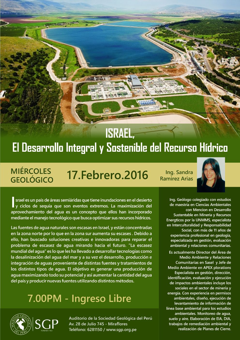 Israel el desarrollo integral y sostenible del recurso hídrico