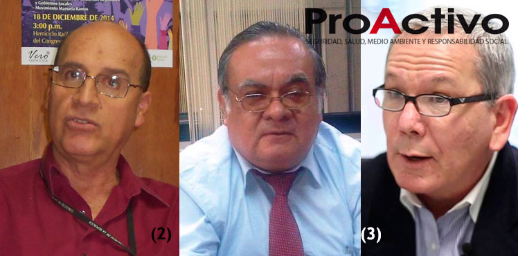 NO CALLAN NADA. (1) Juan Aste, aspirante al al Congreso de la mano con Verónika; (2) Jorge Manco, asesor gubernamental a la expectativa y (3) Carlos Adrianzén, el economista mediático de las mass media.