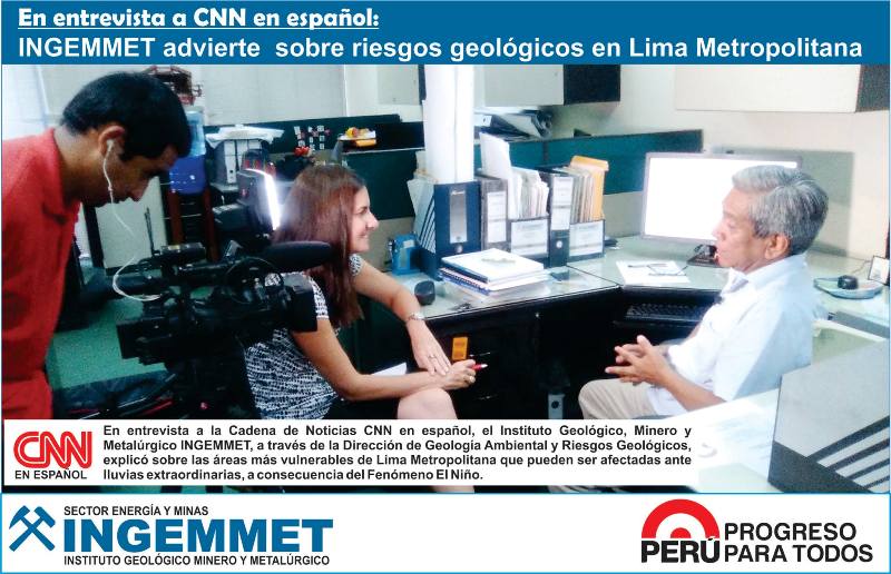 INGEMMET advierte sobre riesgos geológicos en Lima Metropolitana