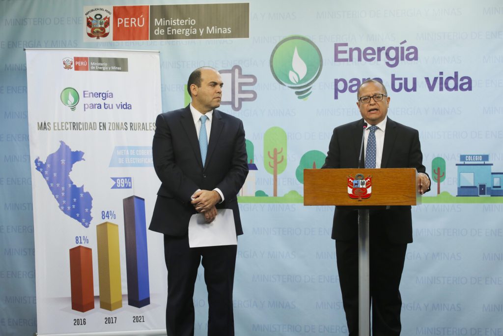 Fernando Zavala ,Presidente del Consejo de Ministros, y Gonzalo Tamayo, Ministro de Energía y Minas  (Foto: MINEM)