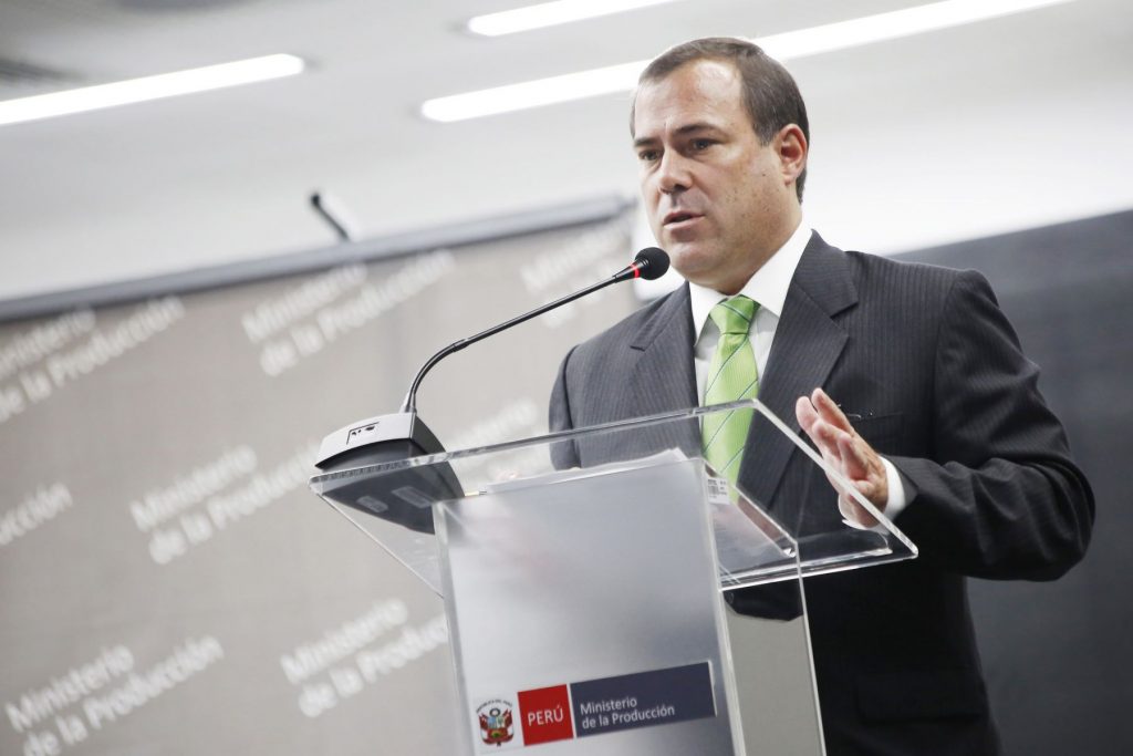 Bruno Giuffra, Ministro de Producción / Foto: Andina