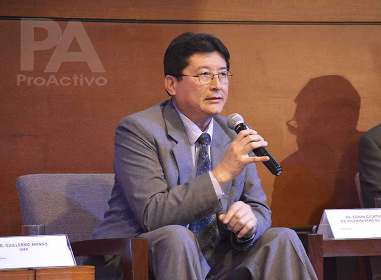 Guillermo Shinno, Gerente General del IIMP.