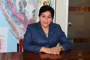 Susana Vilca, presidente del Instituto Geológico Minero y Metalúrgico (Ingemmet).