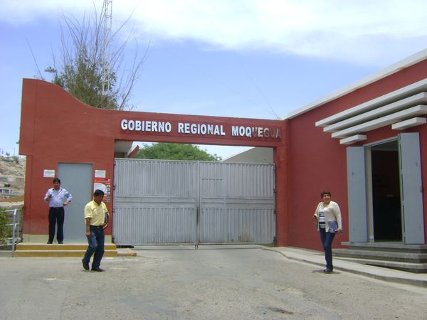 Gobierno Regional de Moquegua:recursos de canon minero con que se ejecutaban las obras se agotaron el año pasado