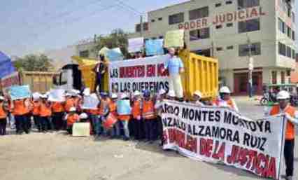 Trabajadores de COMARSA protestan por nombramiento judicial de requisitoriado que intenta despedirlos