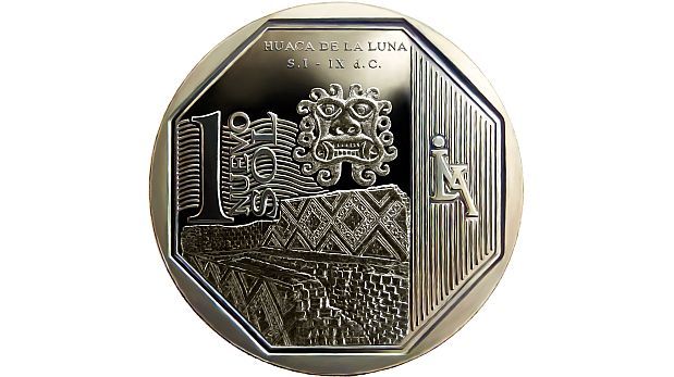 Esta es la nueva moneda de S/.1 alusiva a la Huaca de la Luna