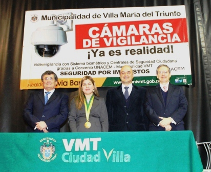 UNACEM y Municipalidad de VMT instalarán sistema de videovigilancia