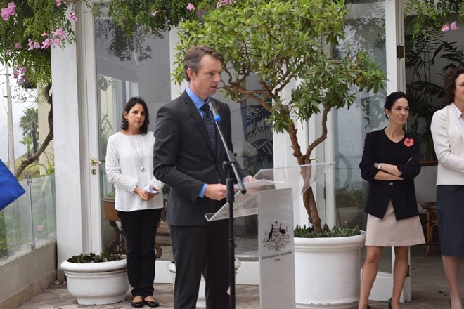 La Embajada de Australia organizó una ceremonia conmemorativa por el Día de ANZAC