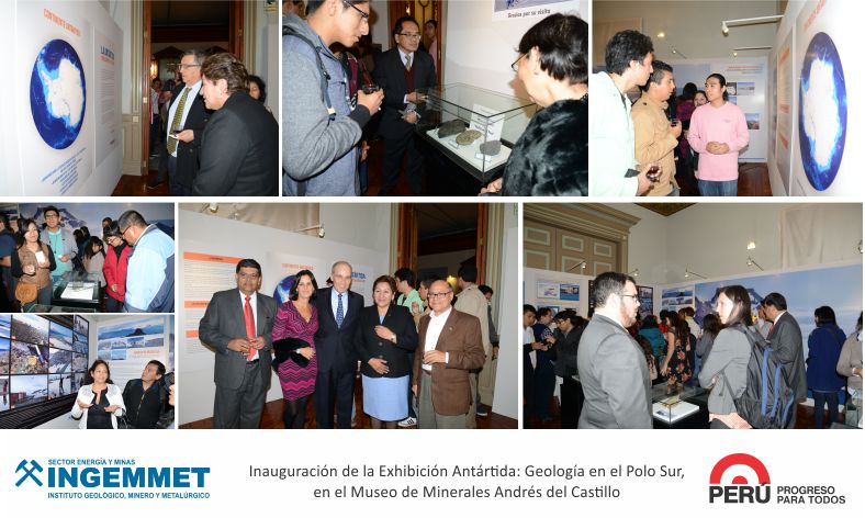INGEMMET: Inicia exhibición antártica en museo Andrés Del Castillo