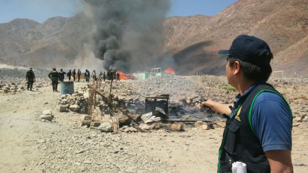 Fiscalía ambiental intervino zona cercana a Líneas de Nazca para combatir minería ilegal