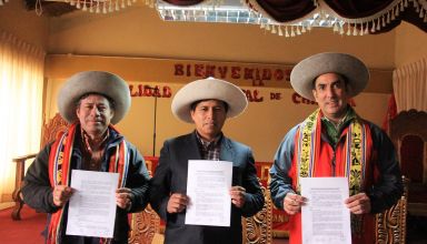 Hudbay y Municipalidad Distrital de Chamaca firman Convenio Específico para la Ejecución de Proyectos de Inversión Pública