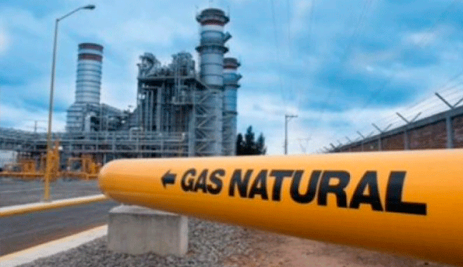 Producción de gas natural en julio se incrementó en 19%