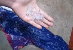 Tarapoto registró granizo, intensas lluvias y ráfagas de viento
