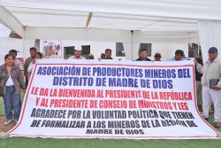 Formalización de minería en Madre de Dios es prioridad del Gobierno