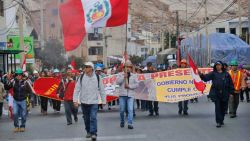 Paro en La Oroya para exigir al Gobierno la adjudicación del Complejo Metalúrgico