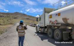 OEFA supervisa derrame de concentrado de cobre ocasionado por la volcadura de un camión encapsulado en Espinar – Cusco