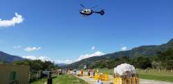 ¿Por qué es importante el transporte aéreo para el desarrollo de la minería?