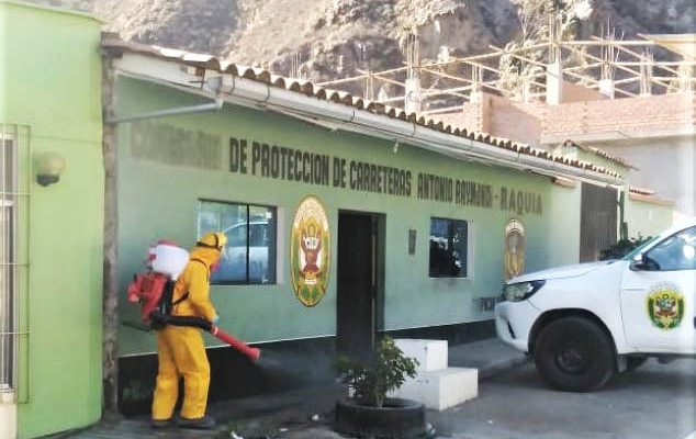 Antamina colabora con labores de desinfección en las localidades del Valle Fortaleza