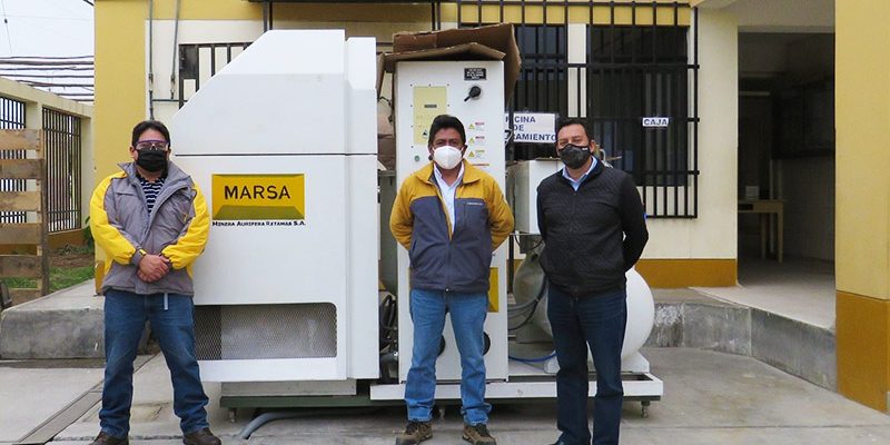 MARSA capacita sobre el funcionamiento de planta de oxígeno instalada en Hospital de Laredo