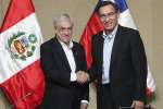 Presidentes Vizcarra y Piñera se reunieron en Paracas, el tema mineroenergético estuvo en agenda