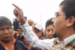 Elmer Cáceres se enfrenta a pobladores de La Joya (Video)