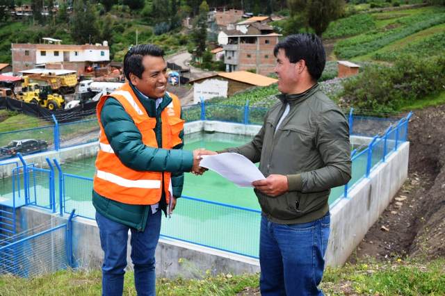 ANTAMINA Comunidad Campesina de Huaripampa inaugura nuevo reservorio