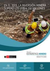 Crece la producción de cobre, plomo, hierro, estaño y molibdeno en el 2019
