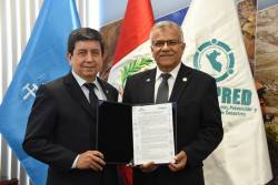 INGEMMET y CENEPRED suscriben convenio para la gestión de riesgo de desastres