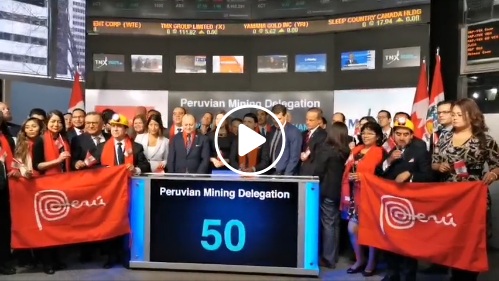 #PDAC2020: Delegación peruana dio “campanazo” en la Bolsa de Valores de Toronto (Video)