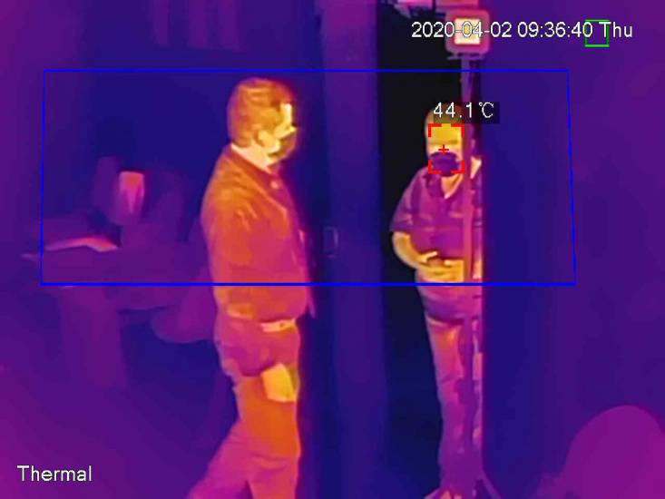 Covid-19: Cámaras Termográficas permiten medir la temperatura de hasta 30 personas de manera simultánea