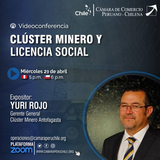 Conferencia Virtual: «Clúster Minero y Licencia Social» (29 de abril | 5pm)