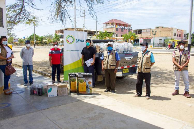 Savia Perú continúa brindando apoyo a los distritos de Los Órganos, La Brea (Negritos), Lobitos y El Alto en su lucha contra el COVID-19