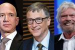 Jeff Bezos, Bill Gates y Richard Branson